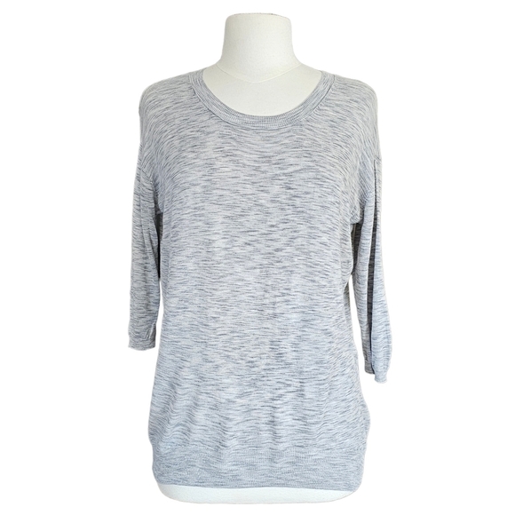 ARITZIA Wilfred Balzac Linen Blend Sweater Heather Gray Size M - Picture 1 of 12